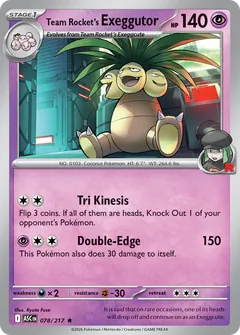 Team Rocket's Exeggutor