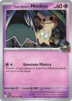 Team Rocket's Mimikyu