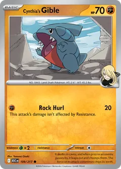 Cynthia's Gible