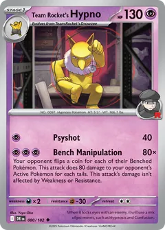 Team Rocket's Hypno