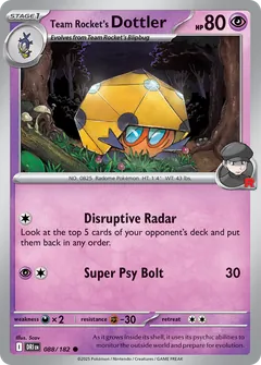 Team Rocket's Dottler