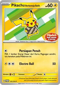 Pikachu Berkemeja Batik