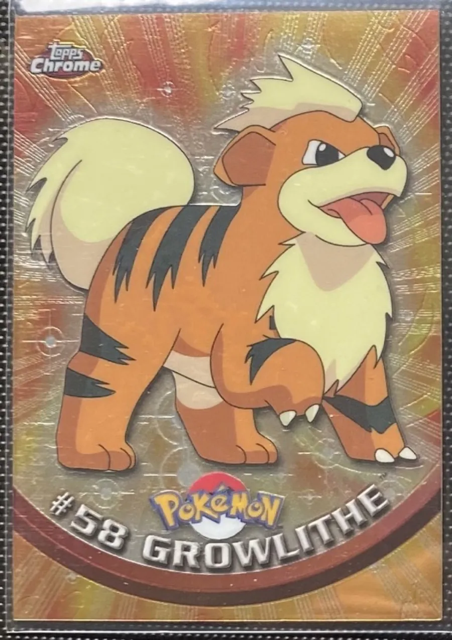 Growlithe #58 Chrome PSA 8