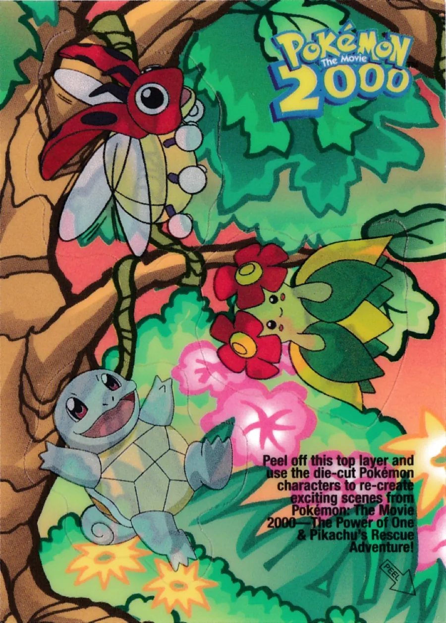 Ledyba, Bellossom, and Squirtle #S7 Sticker PSA 9