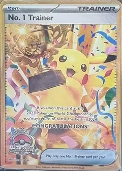 No.1 Trainer (World Championships 2023, full-art Pikachu trophy)