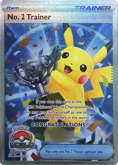 No.2 Trainer (World Championships 2024, full-art Pikachu trophy)