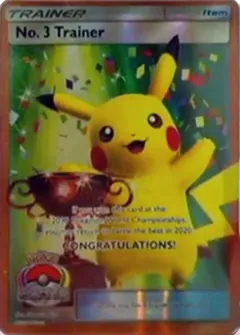 No.3 Trainer (World Championships 2019, full-art Pikachu trophy)