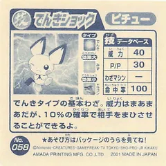 Pichu "Thunder Shock"