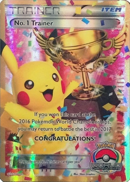 No.1 Trainer (World Championships 2016, full-art Pikachu trophy)