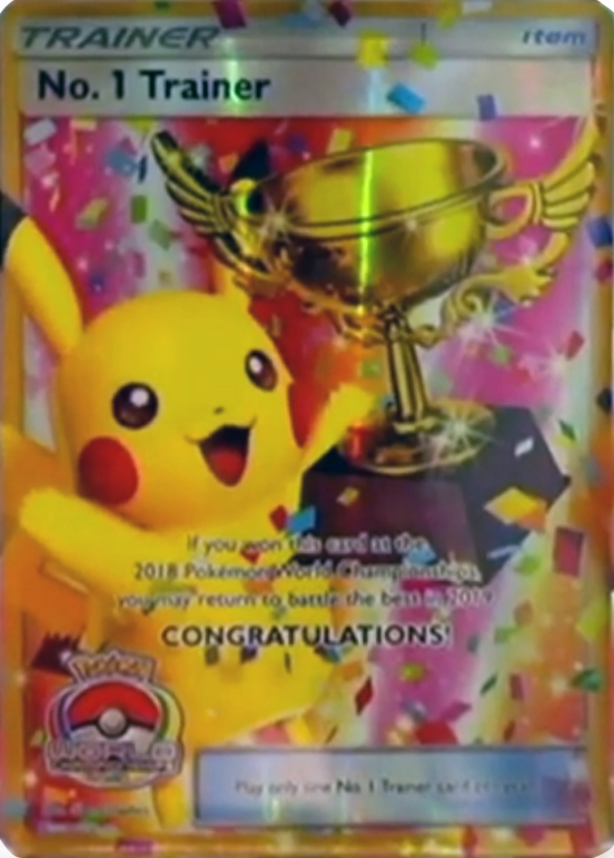 No.1 Trainer (World Championships 2018, full-art Pikachu trophy)