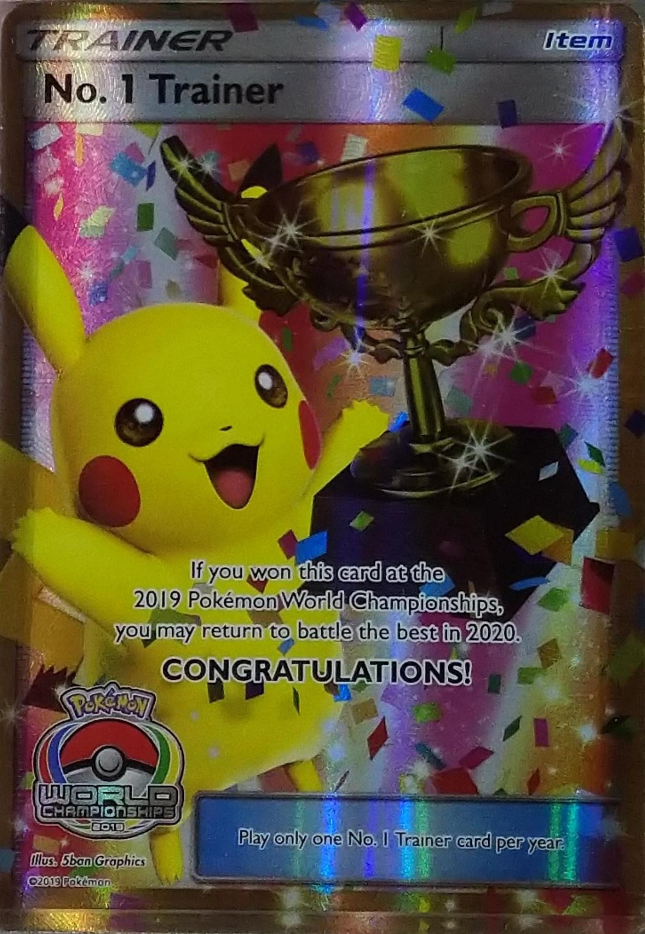 No.1 Trainer (World Championships 2019, full-art Pikachu trophy)