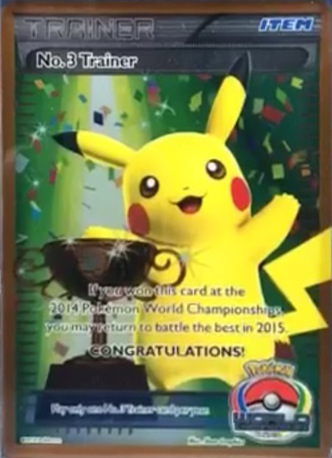 No.3 Trainer (World Championships 2014, full-art Pikachu trophy)