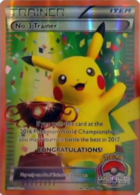 No.3 Trainer (World Championships 2016, full-art Pikachu trophy)