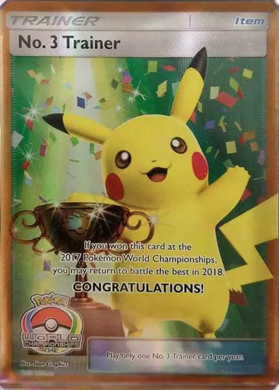 No.3 Trainer (World Championships 2017, full-art Pikachu trophy)