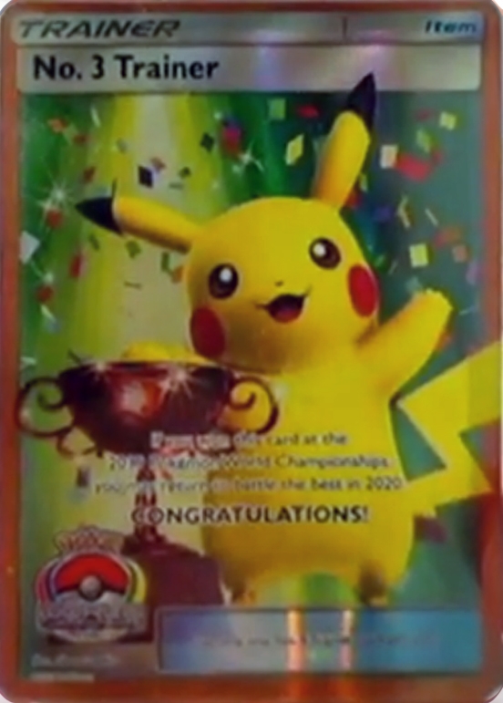 No.3 Trainer (World Championships 2019, full-art Pikachu trophy)